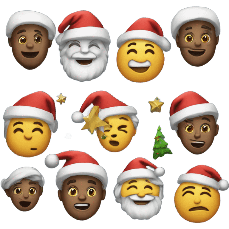 Merry Christmas words emoji