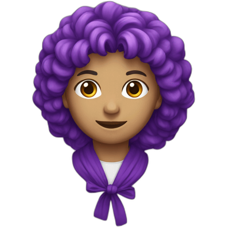 Lazo conmemorativo morado emoji