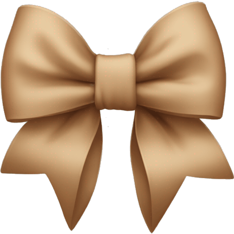 brown beige bow  emoji