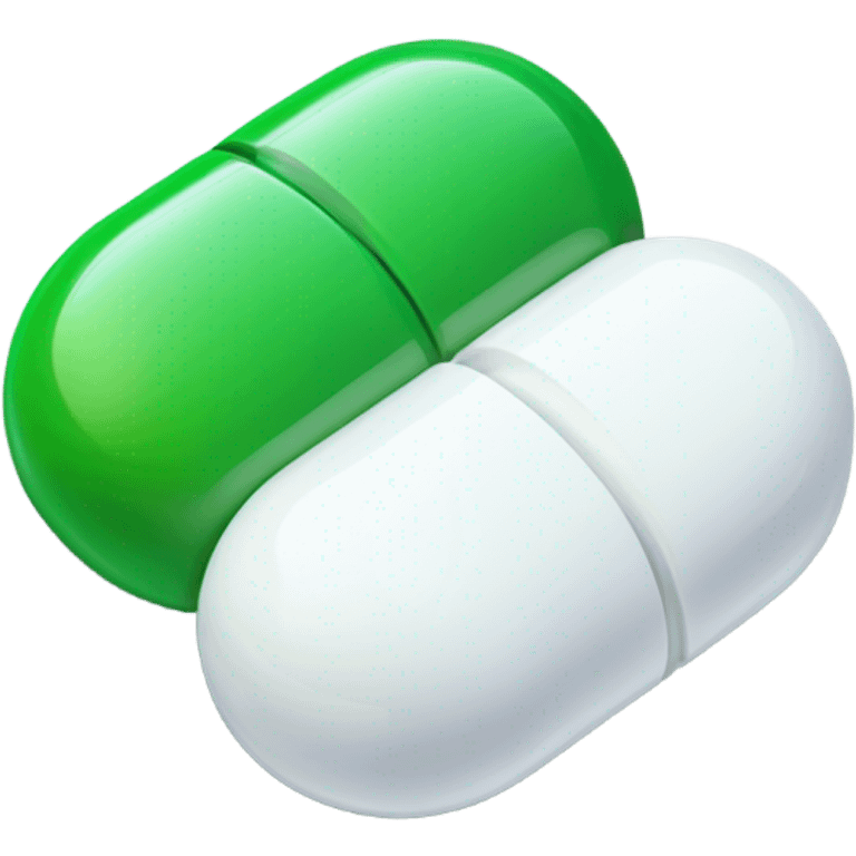 Green and White Pill emoji