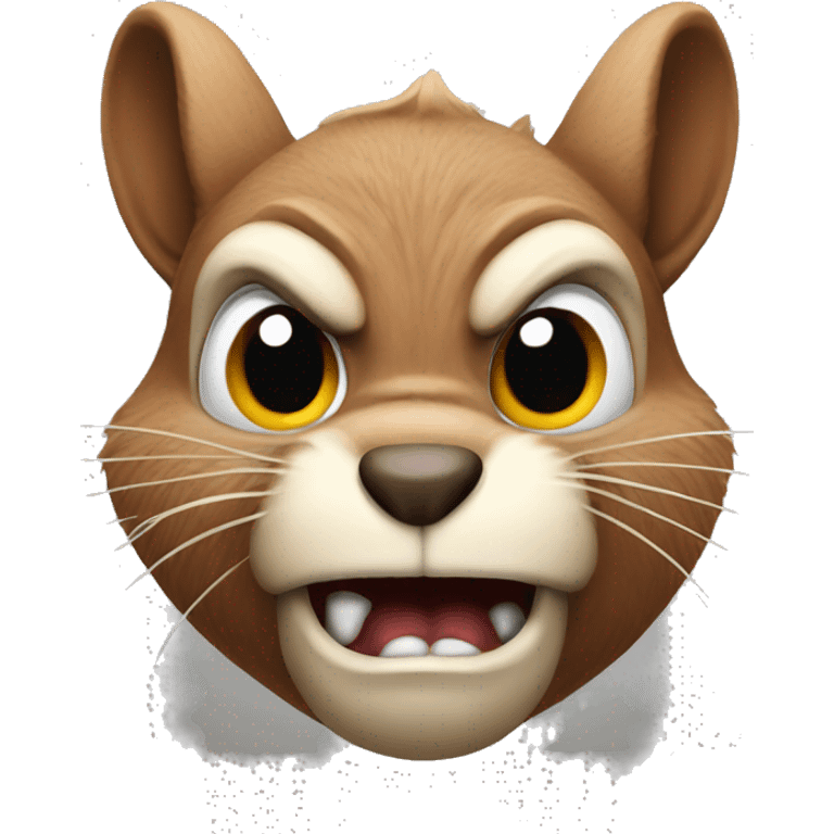 Angry squirrel  emoji