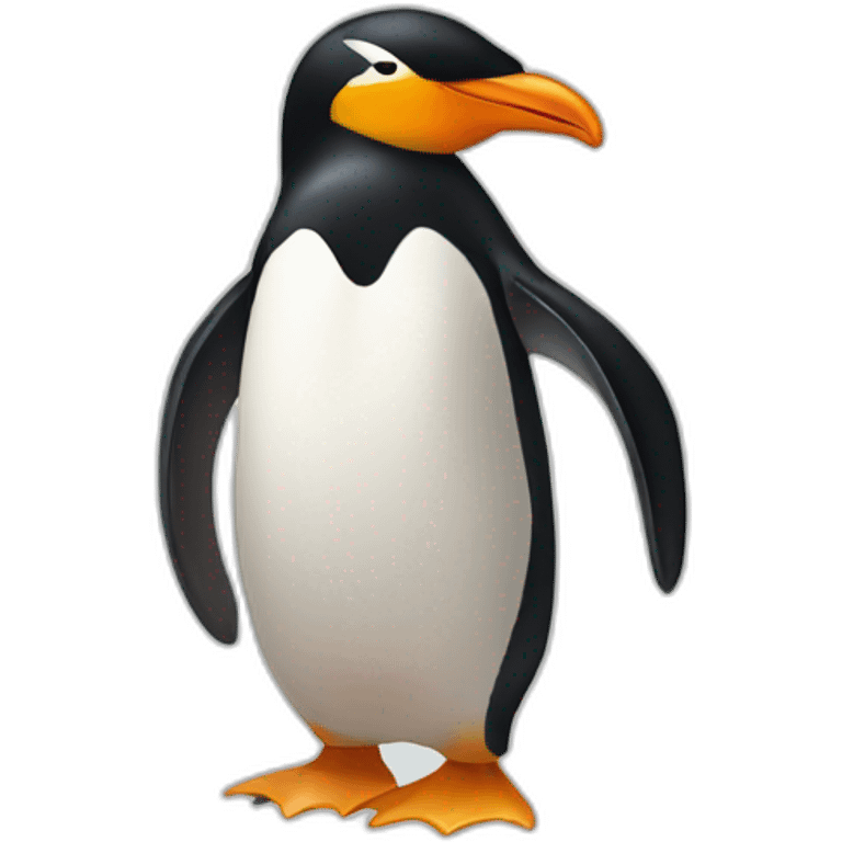 kawaï penguin logo emoji