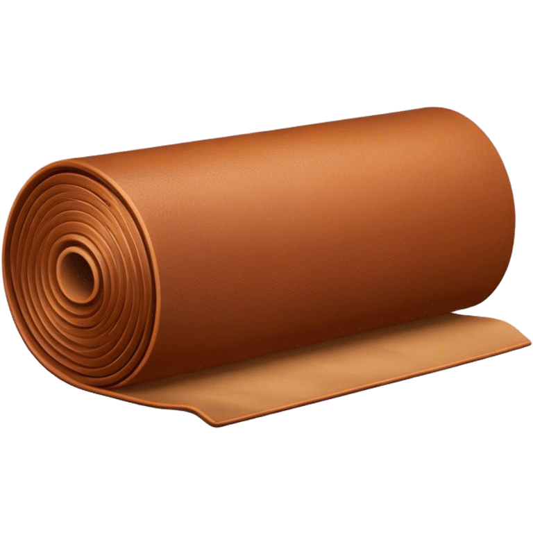 brown leather fabric roll emoji