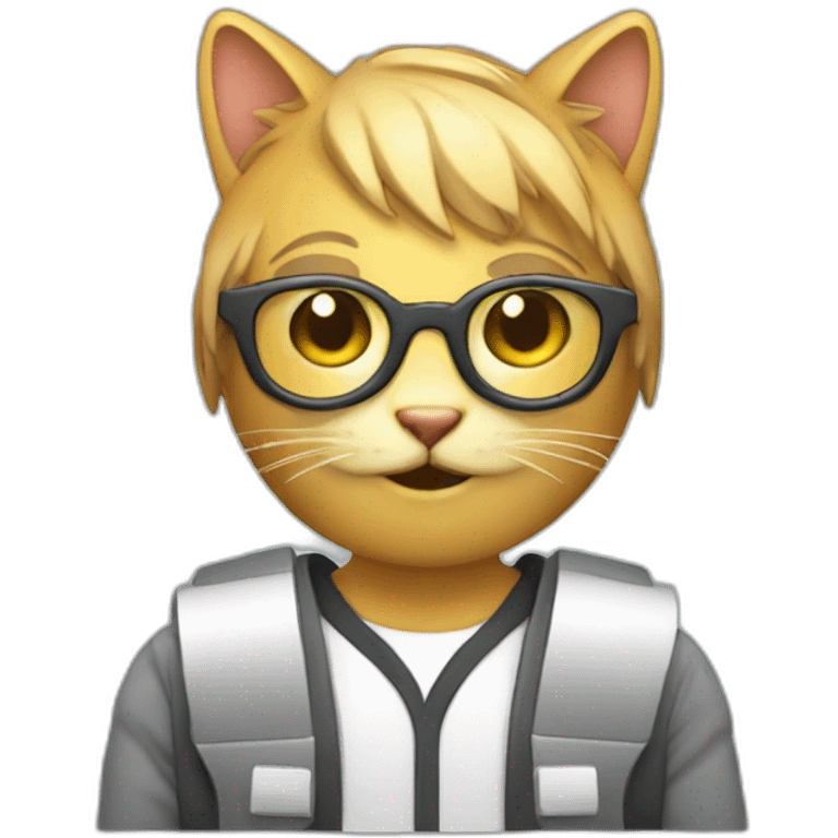 software engineer with cat face emoji