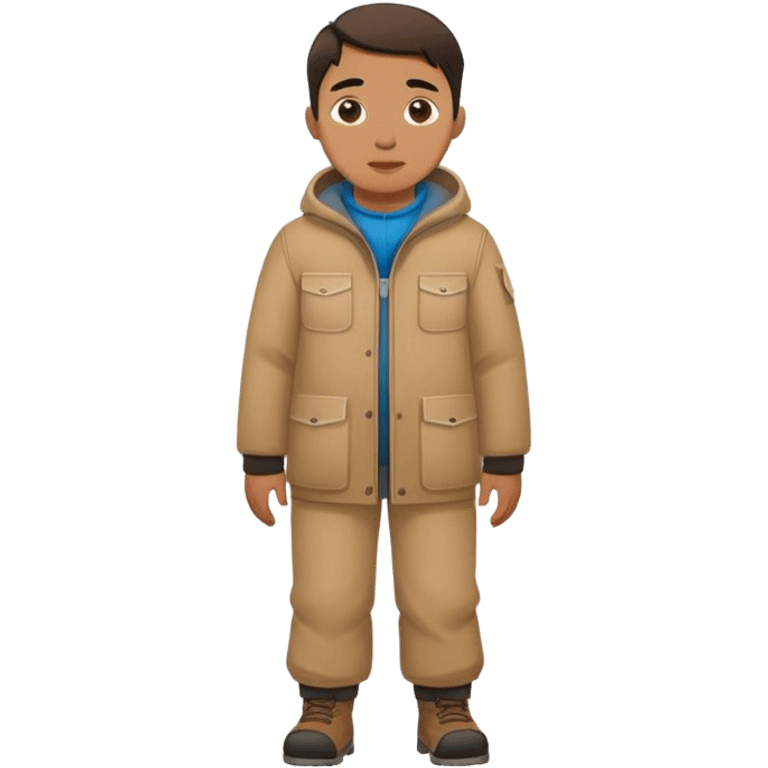 photorealistic greenland citizen standing full length emoji