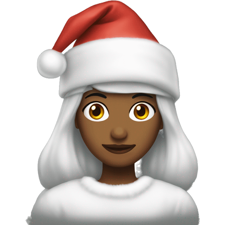 Navidad chica peli negra emoji