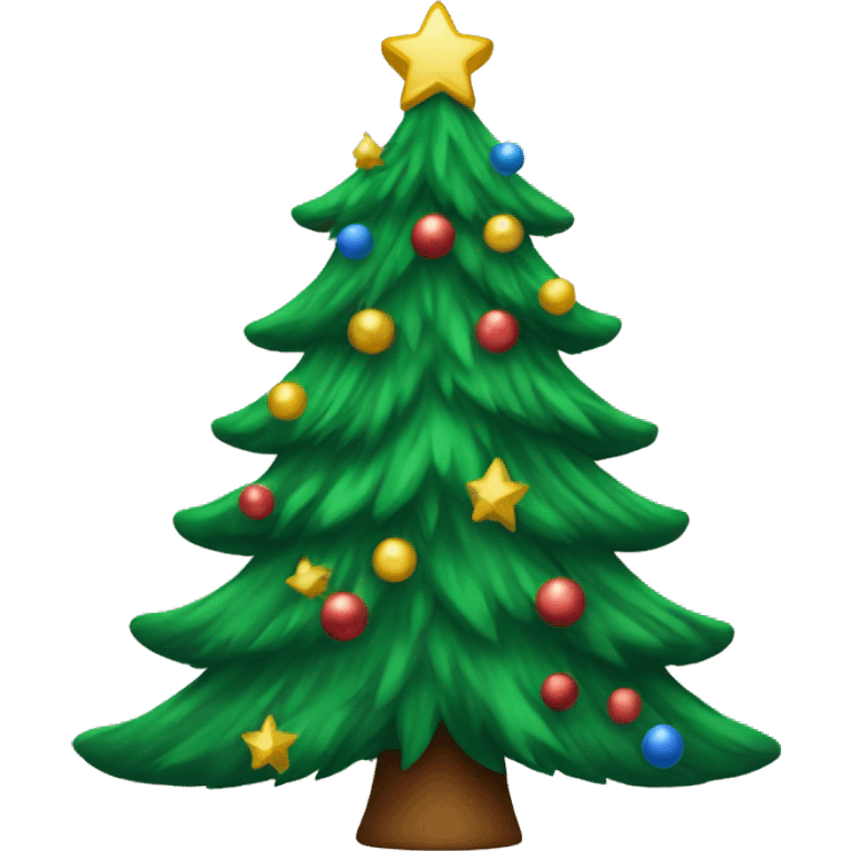 a christmas tree emoji