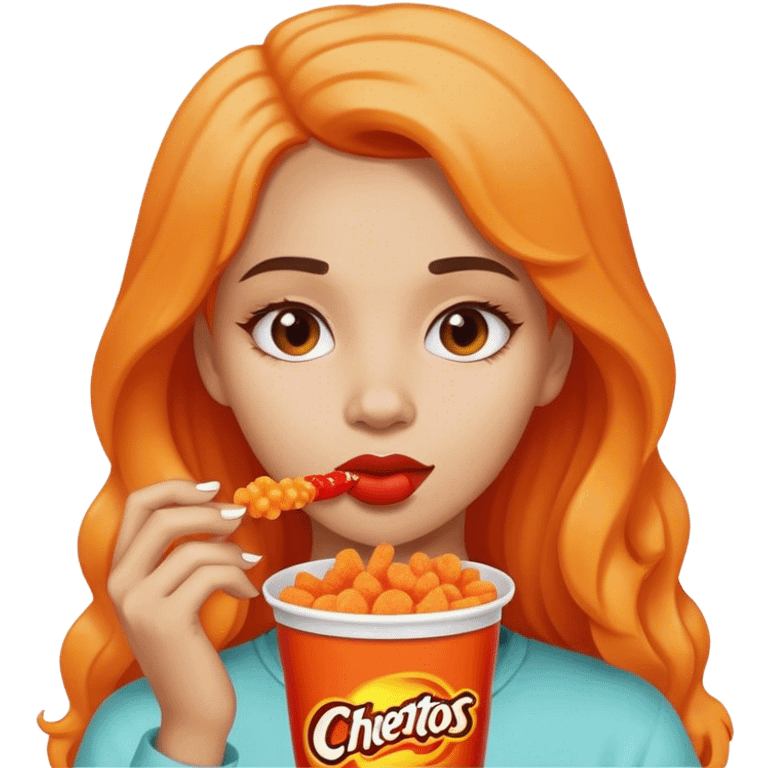 Hot Cheetos girl emoji