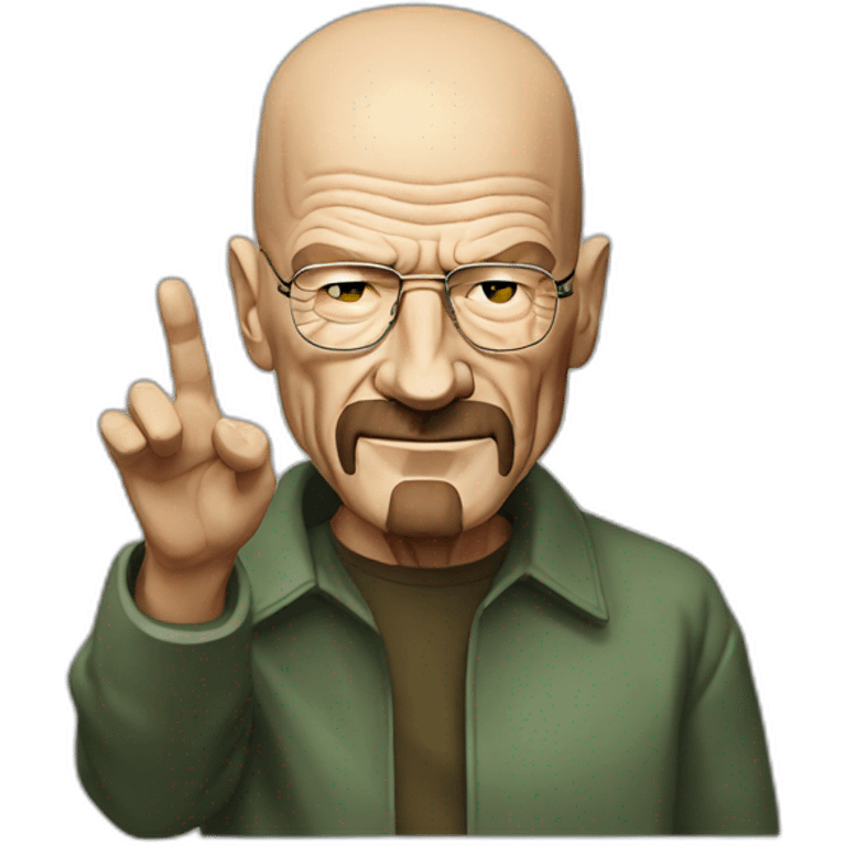 walter white waving emoji