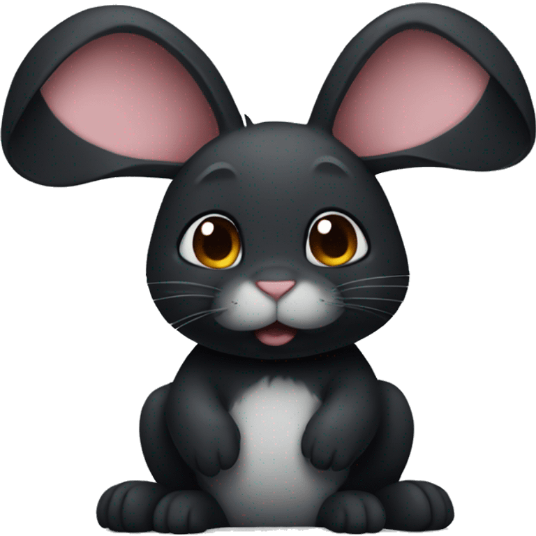 black rabbit emoji