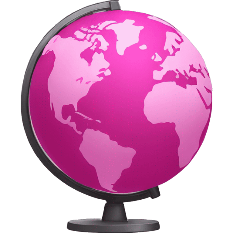 pink globe  emoji