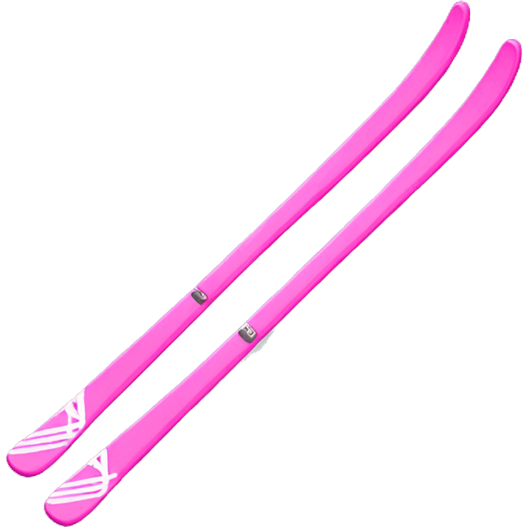 Pink skis  emoji