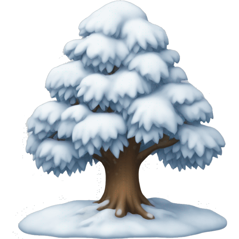 Snow tree emoji