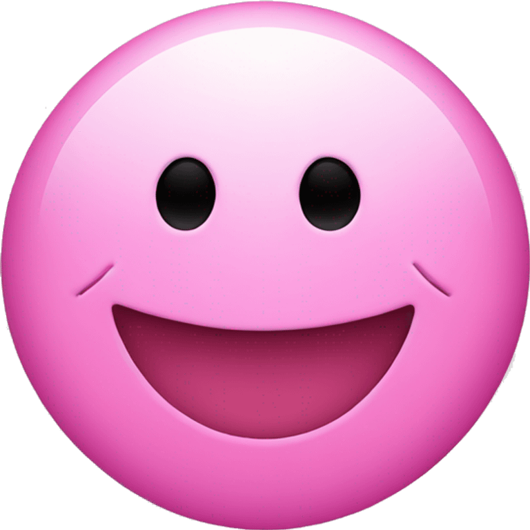 smiley face in love pink light  emoji