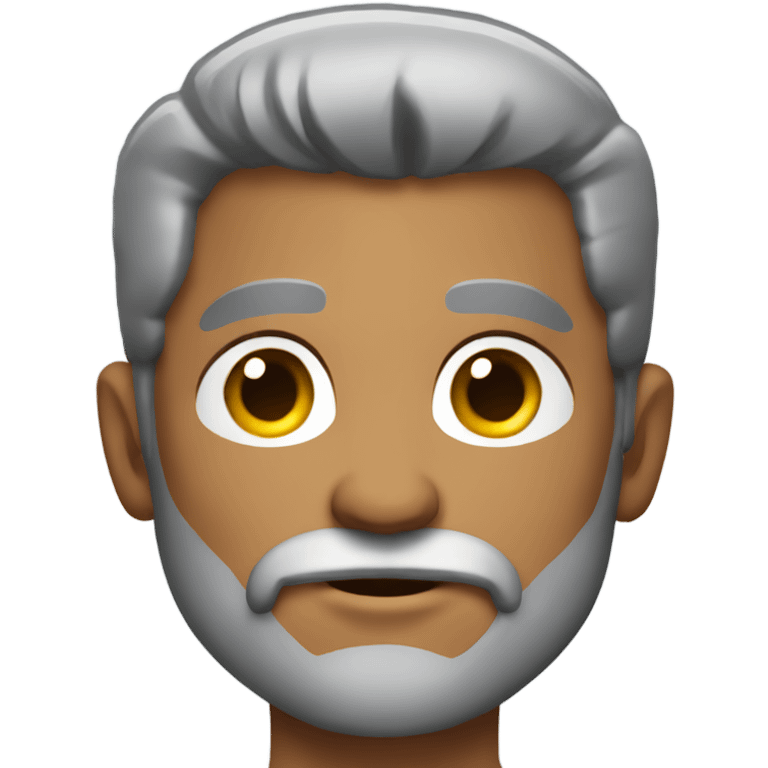 muscular man with gray beard emoji