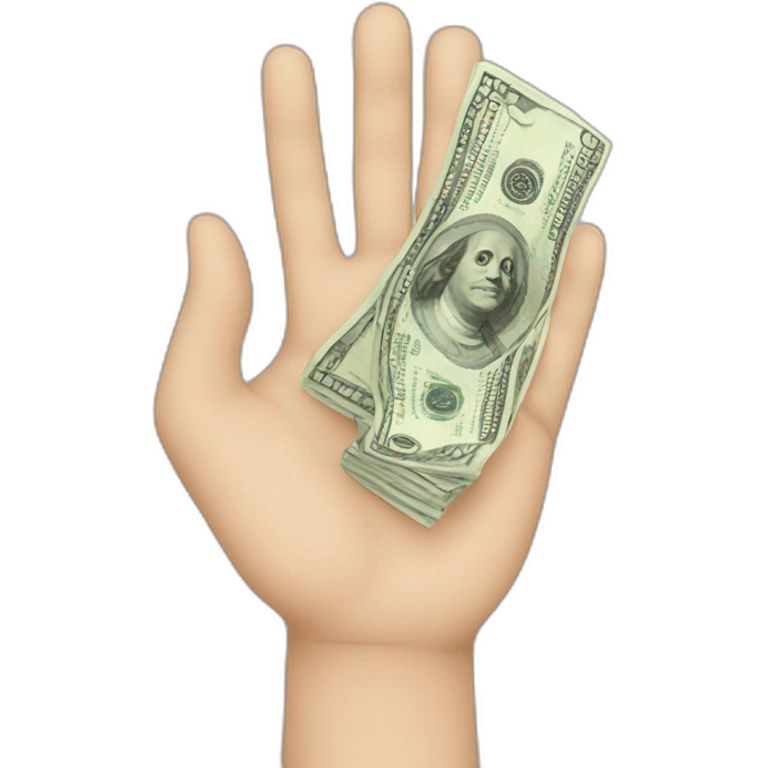 Hand money emoji