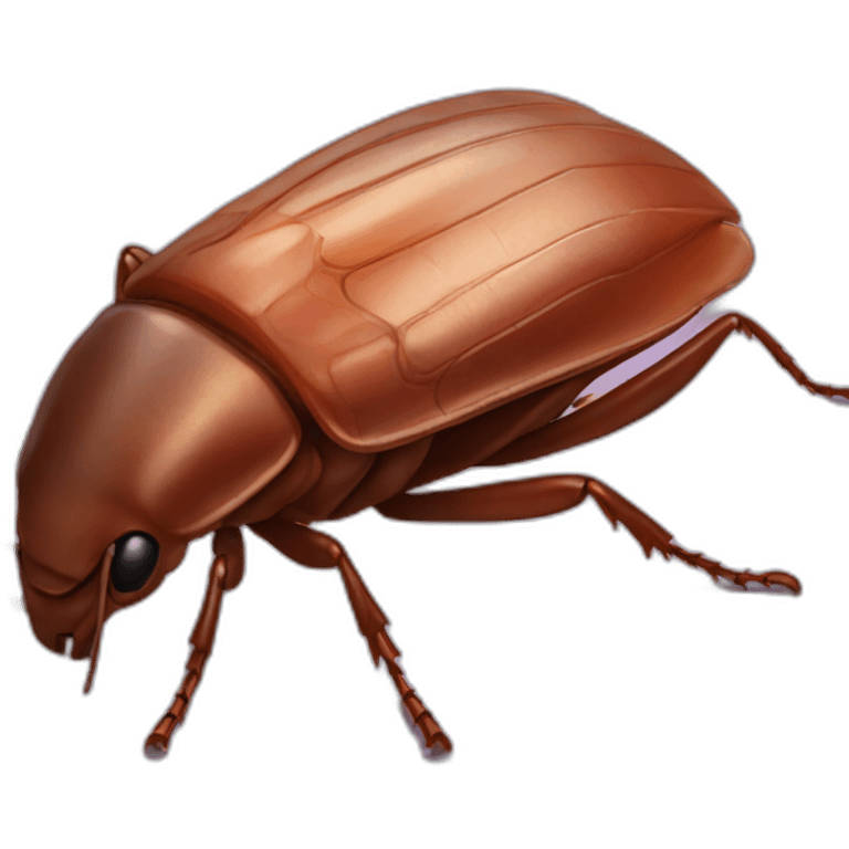 a cockroach feeds a person emoji