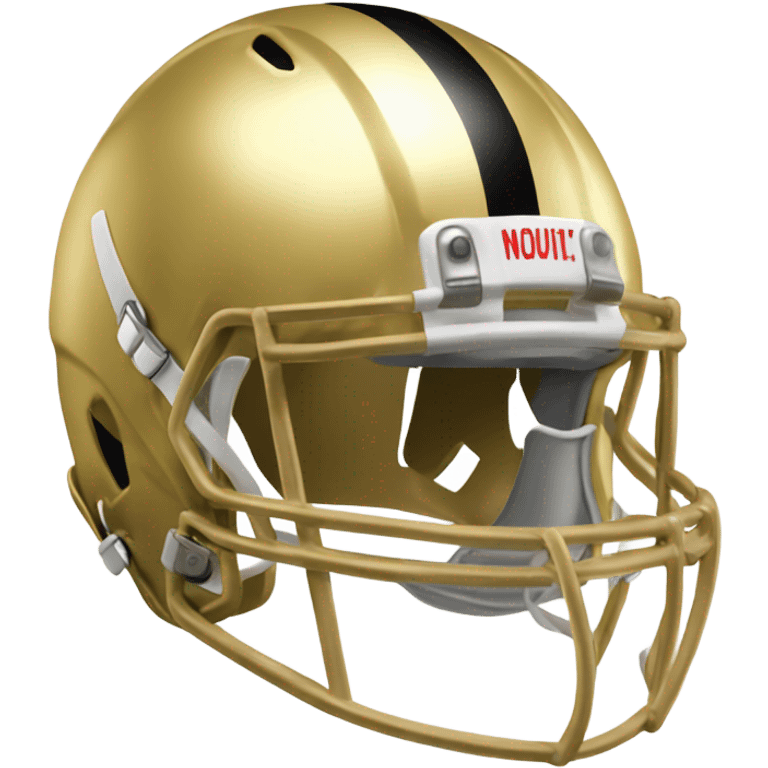 Gold football helmet  emoji