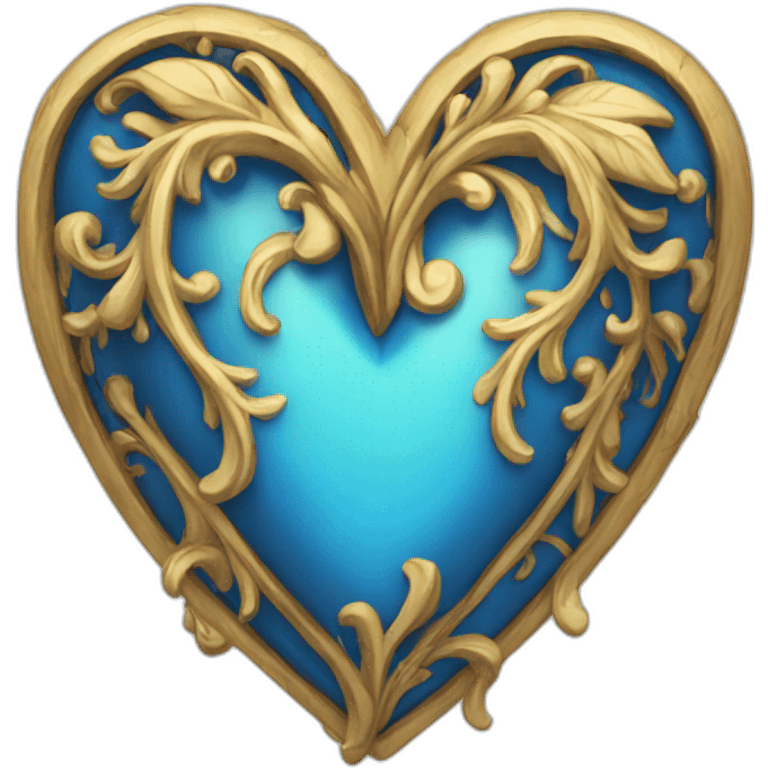 Coeur bleu emoji