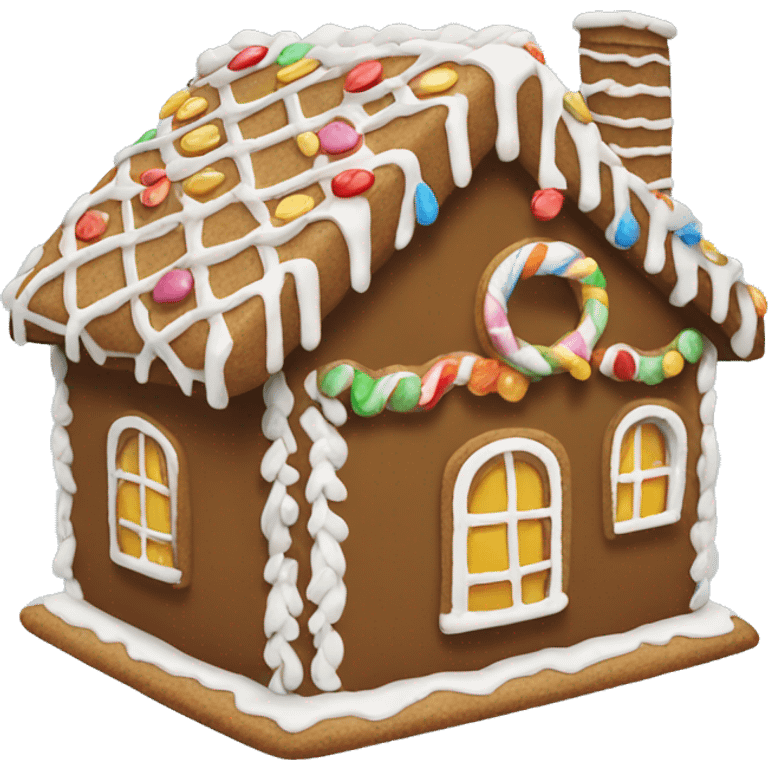 gingerbread house emoji