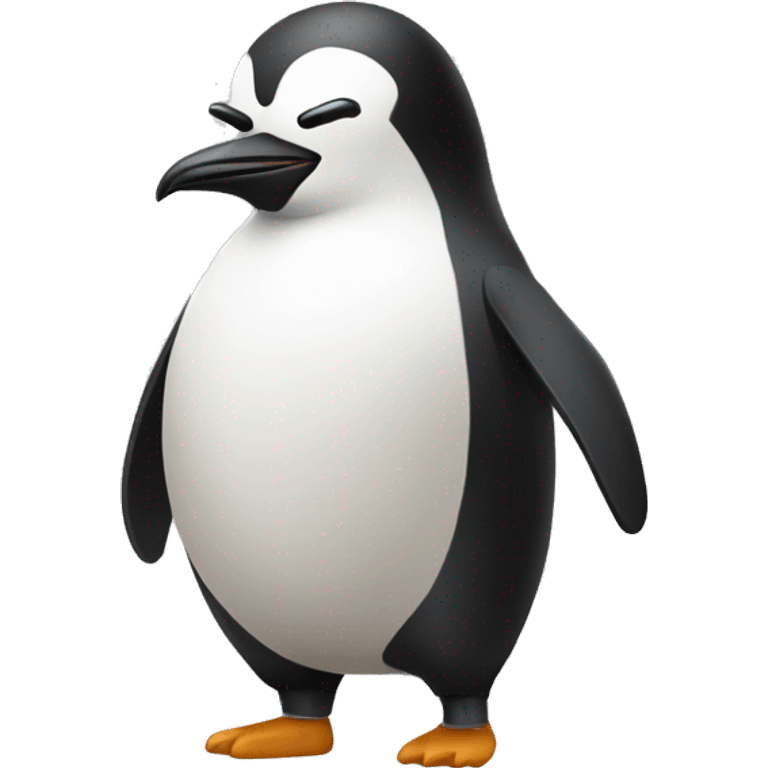 stress pinguïn working emoji