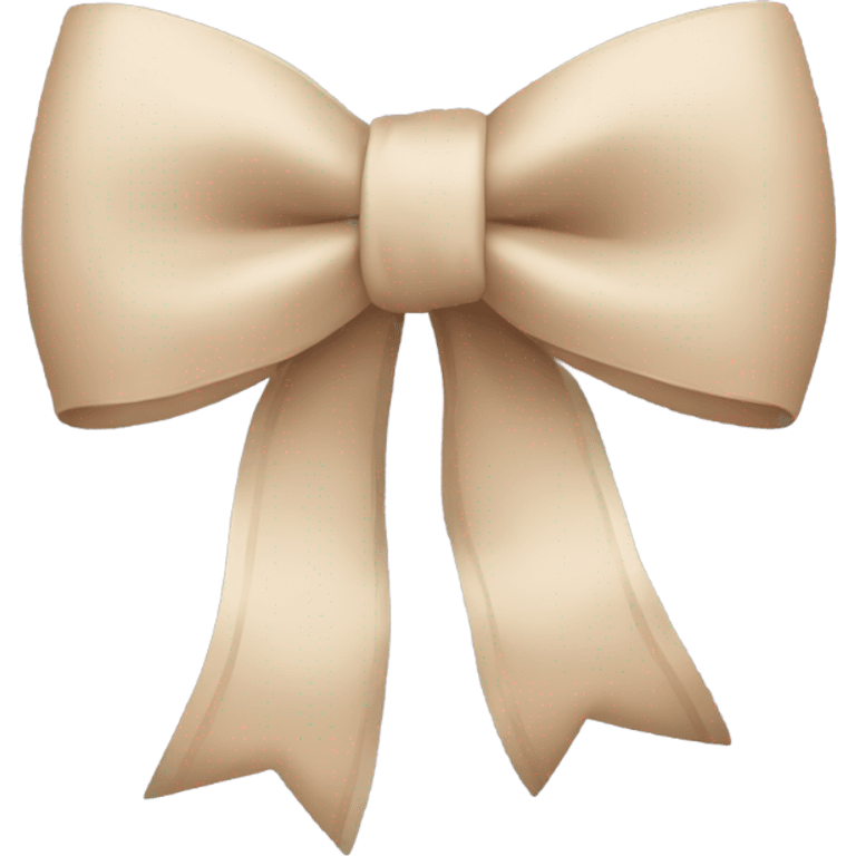 Beige bow emoji