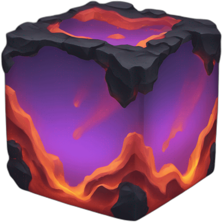 Lava cube cold emoji