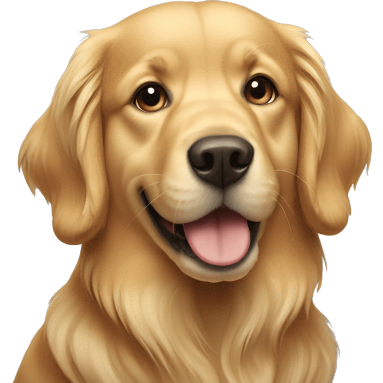 Golden retriever dog emoji