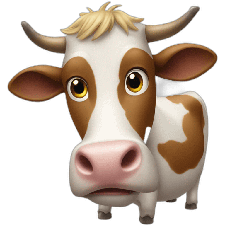 Cow learning fizik emoji