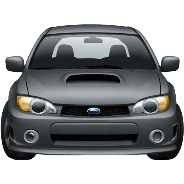 Dark Grey subaru impreza hatchback emoji