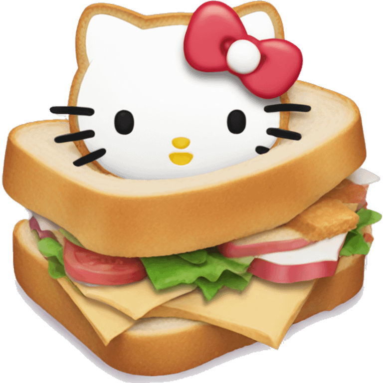 Hello kitty sandwich  emoji