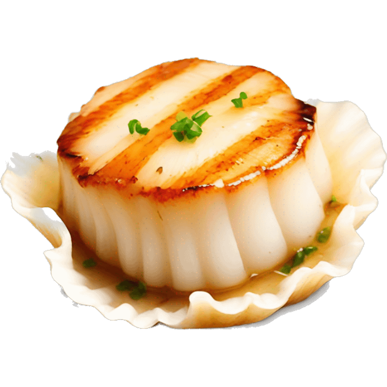 Pan seared scallop emoji