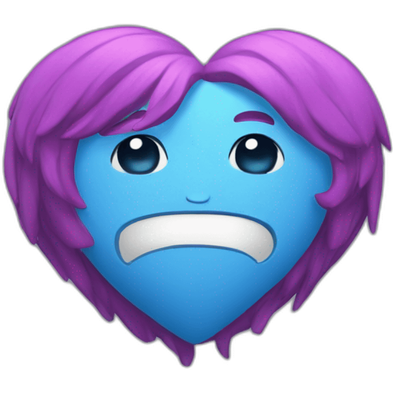 Corazon azul claro emoji