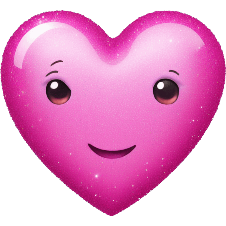  Glittry Pink Heart emoji