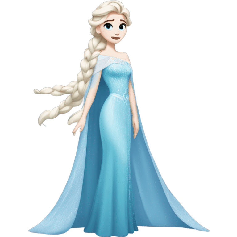 Elsa in frozen  emoji