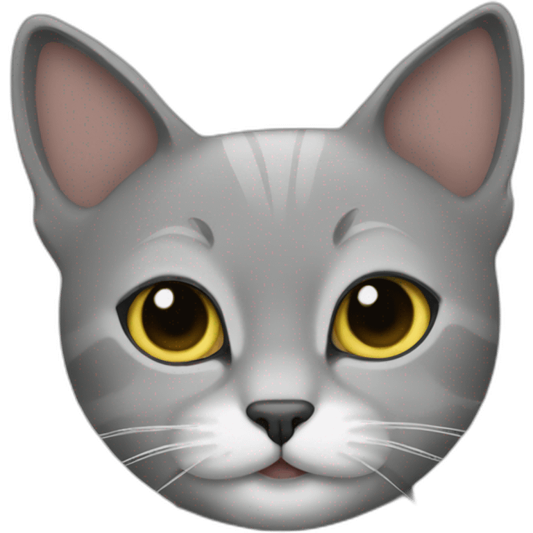 Cat with mose emoji