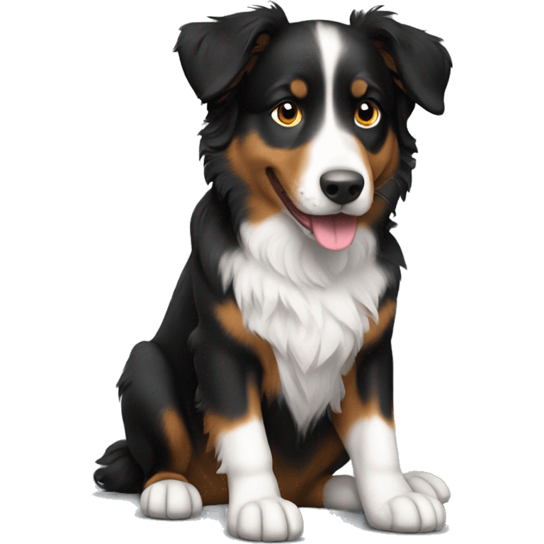 australian shepard black emoji