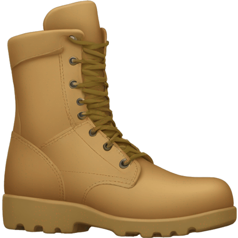 tan military boot emoji