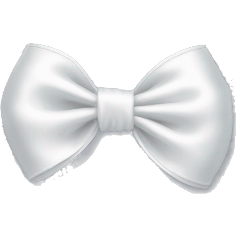 white satin bow emoji