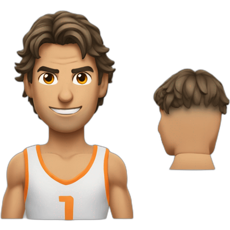 Rafa Nadal sin pelo emoji