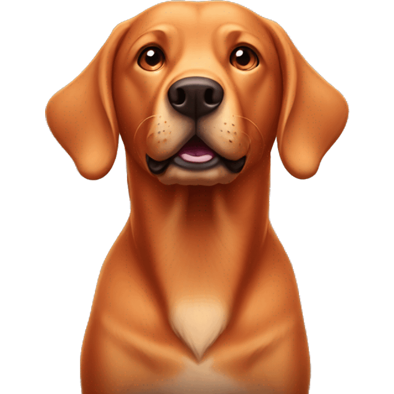 Fox red Labrador  emoji