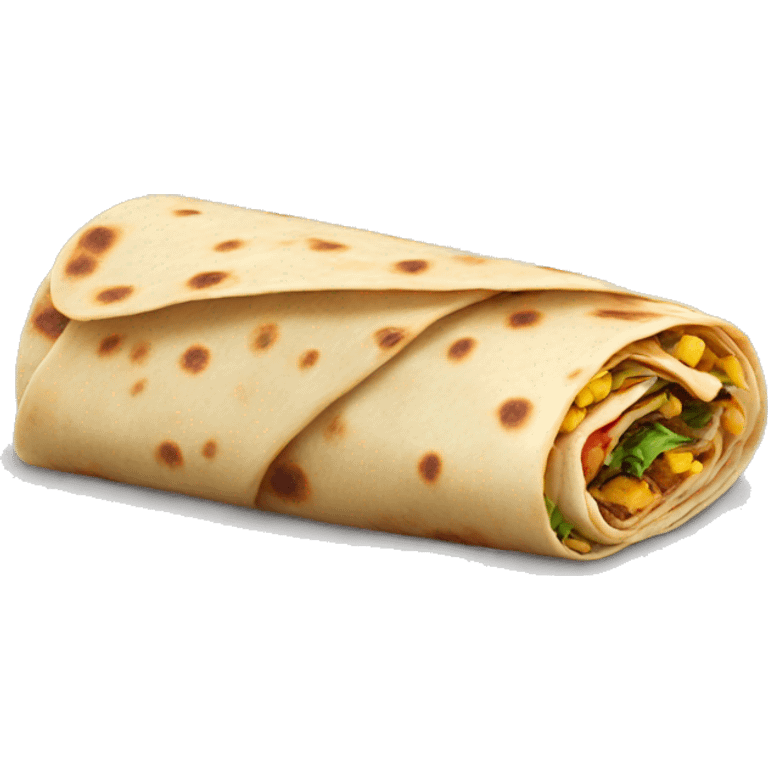 Roti wrap emoji