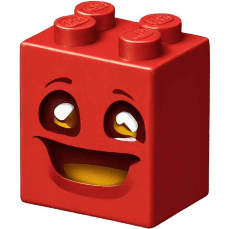 Red LEGO brick emoji