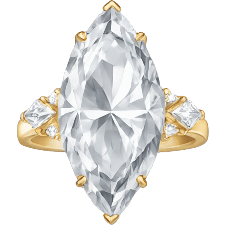 marquise diamond ring emoji