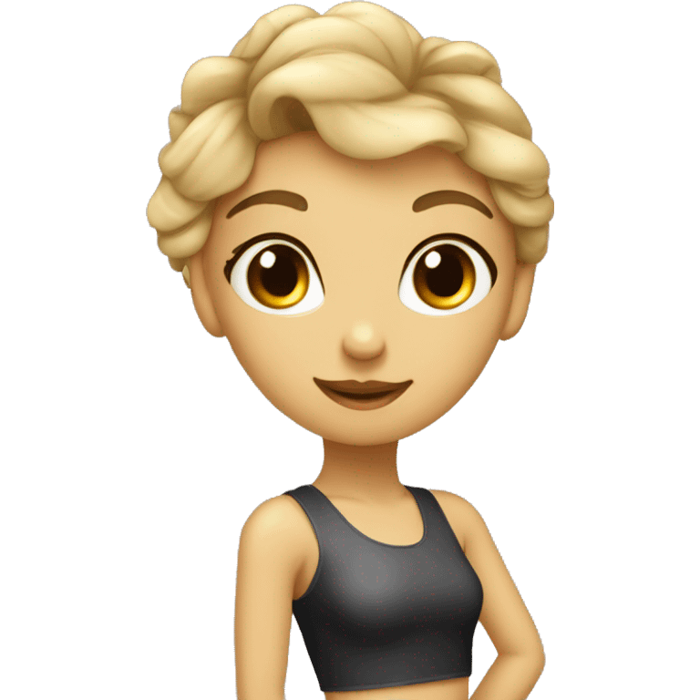 pretty dancer girl on apol emoji