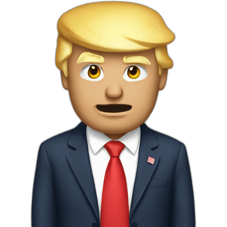 Donald Trump qui fait la bise emoji