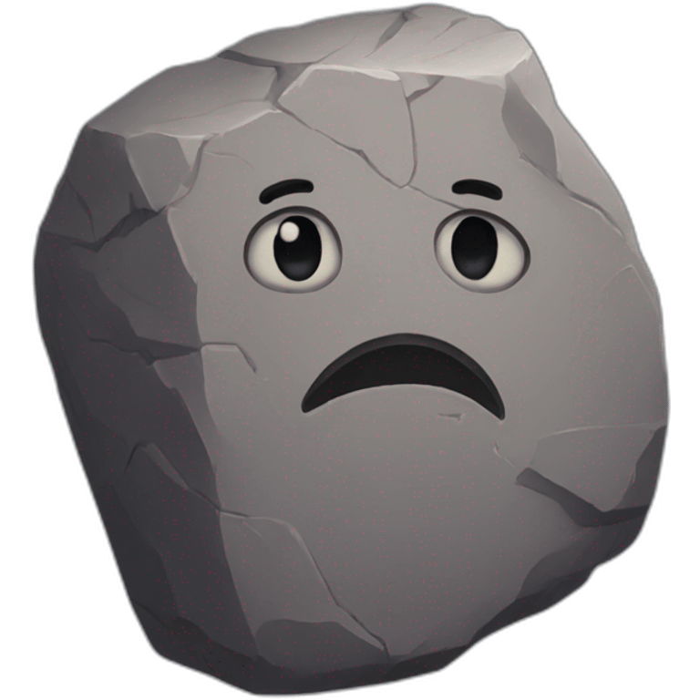 Heartbroken rock  emoji