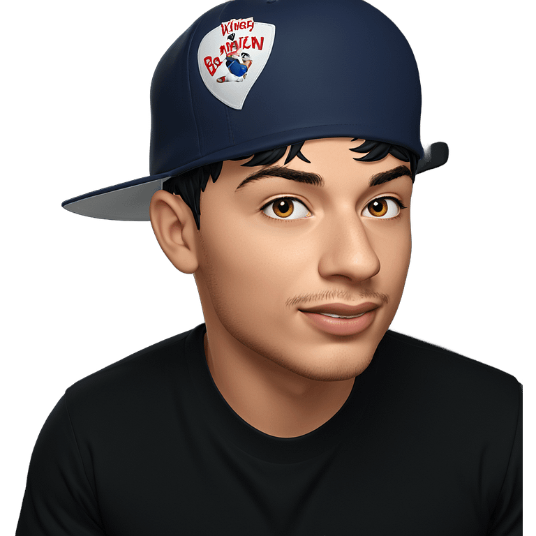 boy in backwards baseball cap emoji