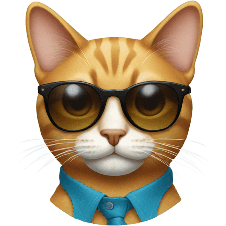 Cat with sunglasses emoji