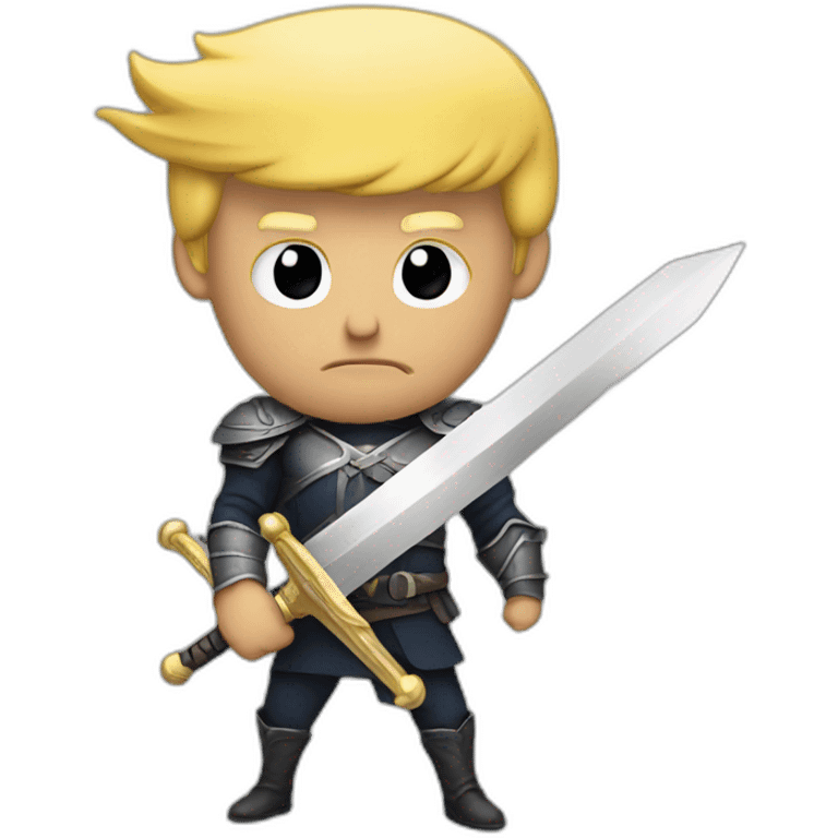 trump hold a sword emoji